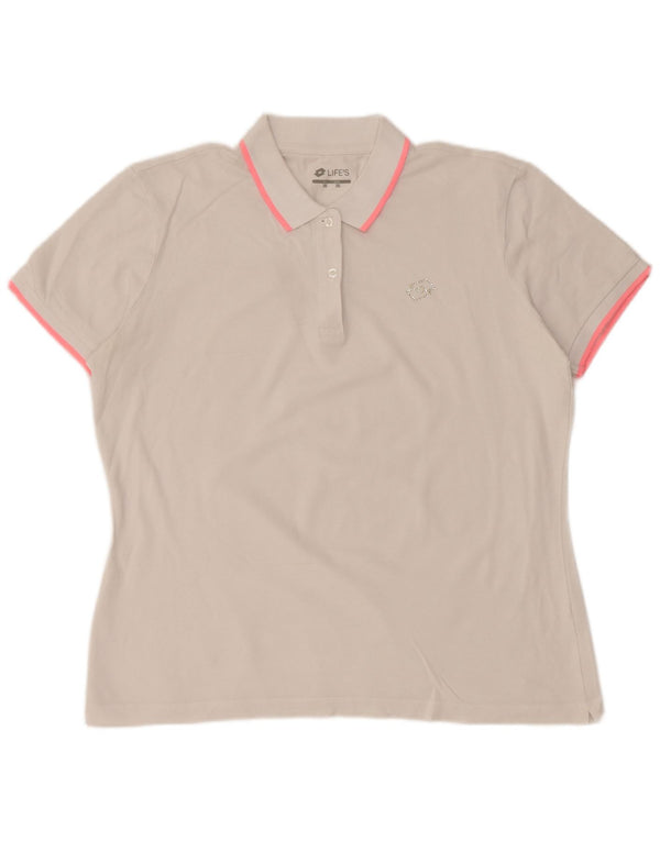 Camisa polo feminina LOTTO UK 20 2XL branca