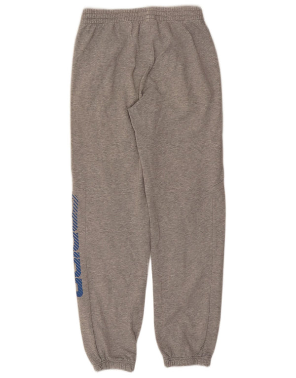 Adidas meninos calças de treino gráfico joggers 13-14 anos cinza algodão
