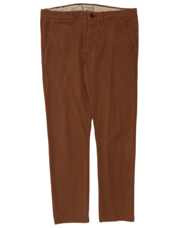 Calça jeans masculina Jack & Jones Marco Slim Fit W33 L29 bege