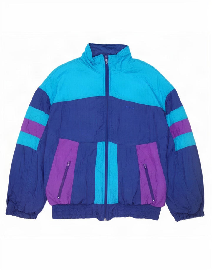 Erima Mens Treino Top Jacket Medium Blue Colourblock