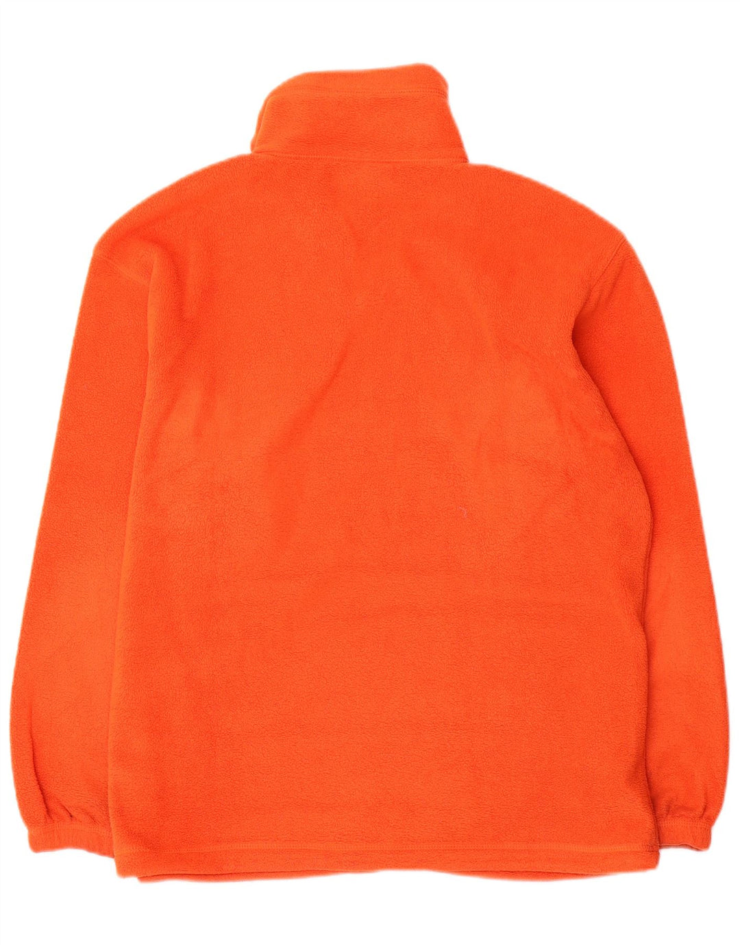 Asics Mens Zip Neck Fleece Jumper Médio Laranja Poliéster