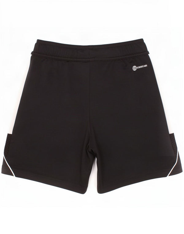 Shorts esportivos Adidas Aeroready para meninos 9-10 anos preto poliéster
