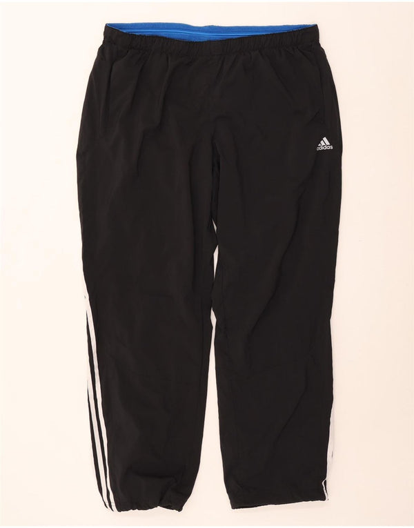Adidas masculino climalite calças de treino joggers 2xl preto poliéster