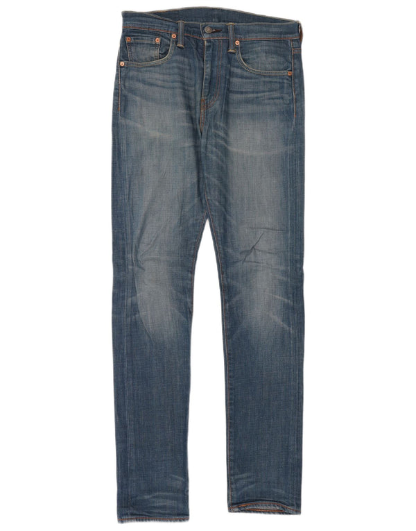 Calça jeans masculina Levi's 522 Slim Tapered W30 L34 azul algodão