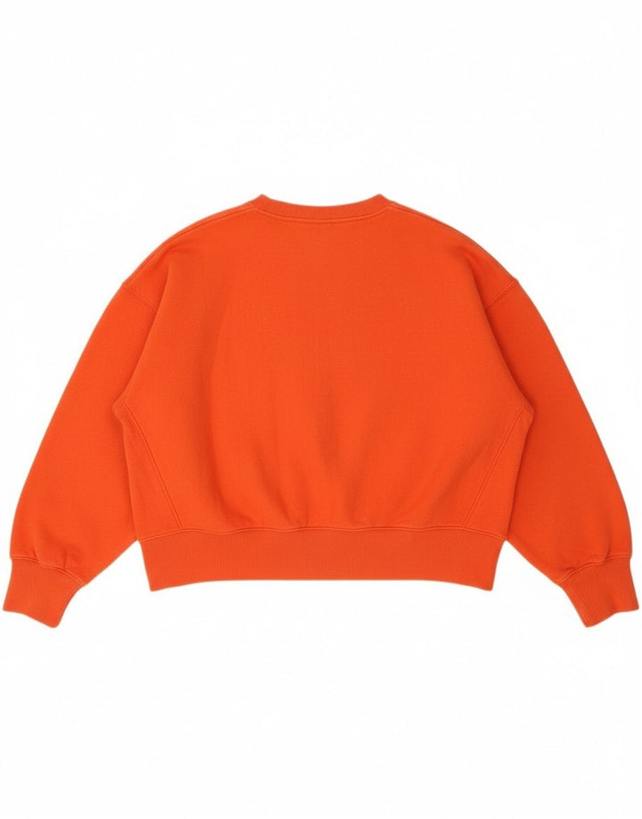 Nike Womens Crop Oversized Moletom Jumper UK 14 Médio Algodão Vermelho