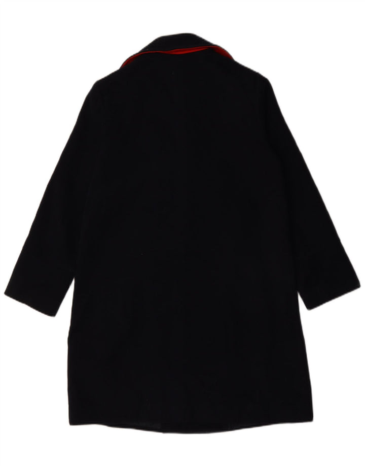Casaco feminino oversized com peito duplo Topshop UK 6 XS azul marinho poliéster