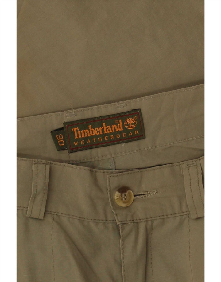 Calça cargo reta masculina Timberland W30 L30 cáqui