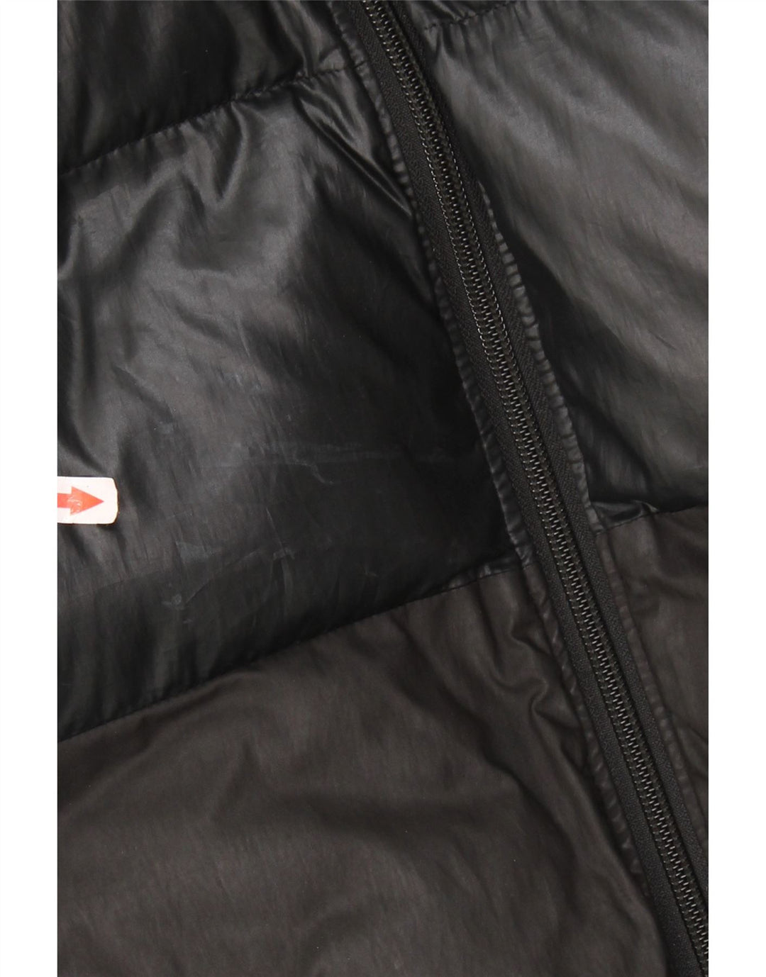 Jaqueta acolchoada com capuz feminina ADIDAS UK 16 grande preto colorblock poliéster