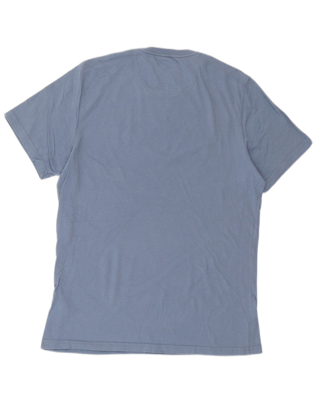 Camiseta masculina BARBOUR sob medida de algodão azul médio