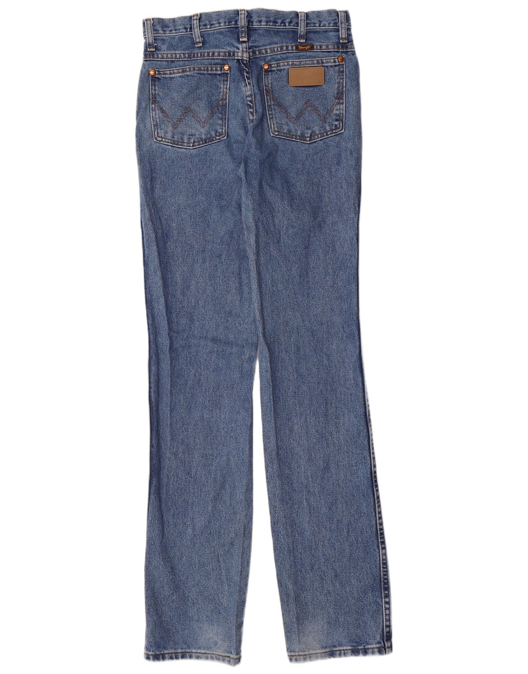 Jeans retos femininos Wrangler W29 L36 algodão azul