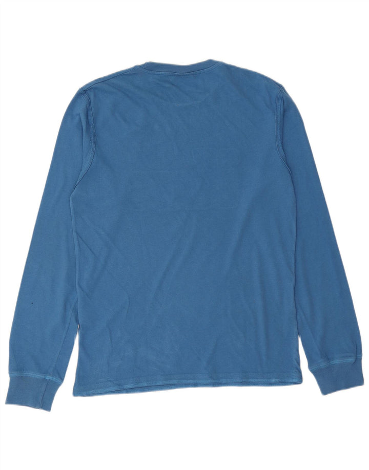 LEVI'S Top gráfico masculino manga comprida algodão azul médio