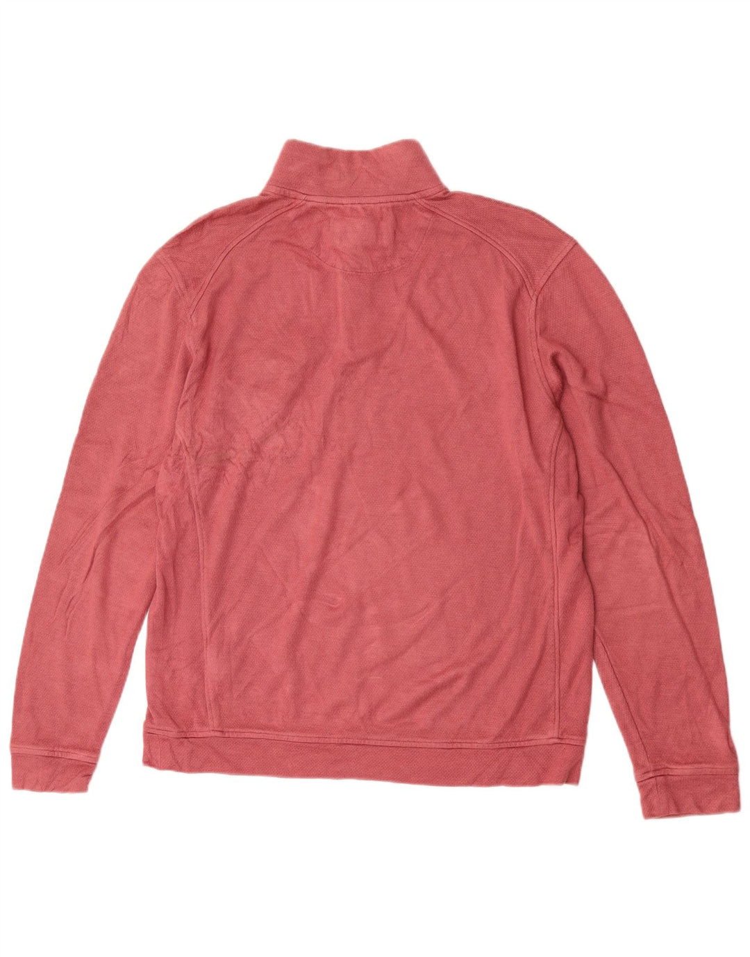 Moletom masculino Ted Baker com zíper e gola alta tamanho 4 grande viscose rosa