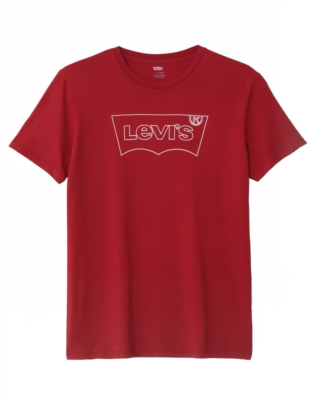 Camiseta gráfica masculina Levi's Top grande de algodão vermelho
