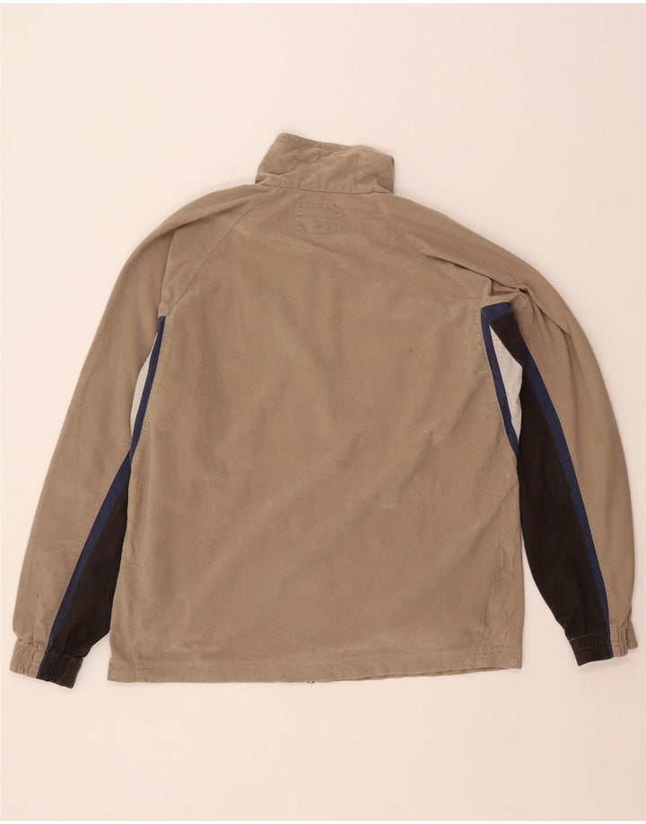 Diadora Mens Tracksuit Top Jacket UK 38 Medium Beige Colourblock Poliéster