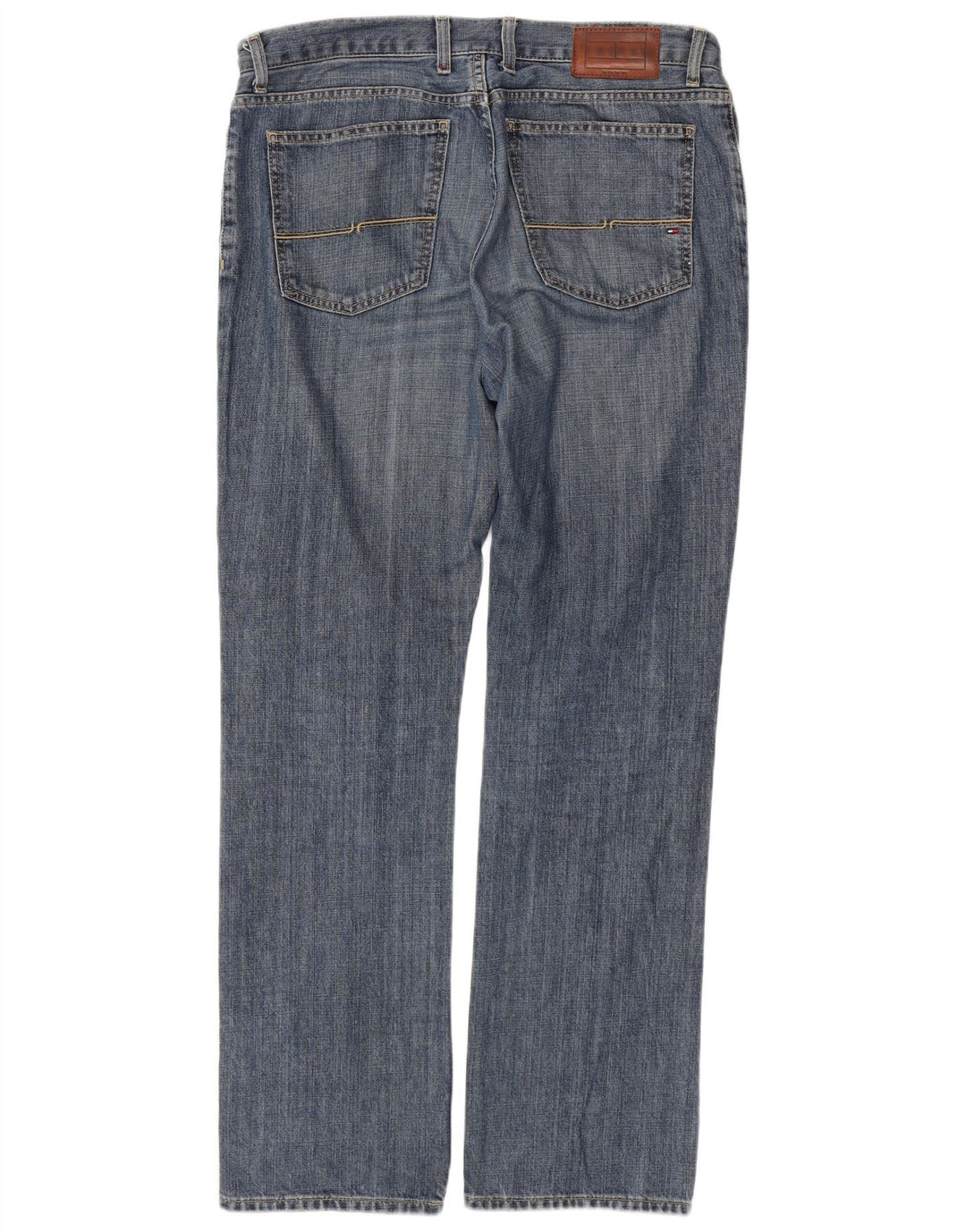 TOMMY HILFIGER Jeans reto masculino W33 L32 algodão azul