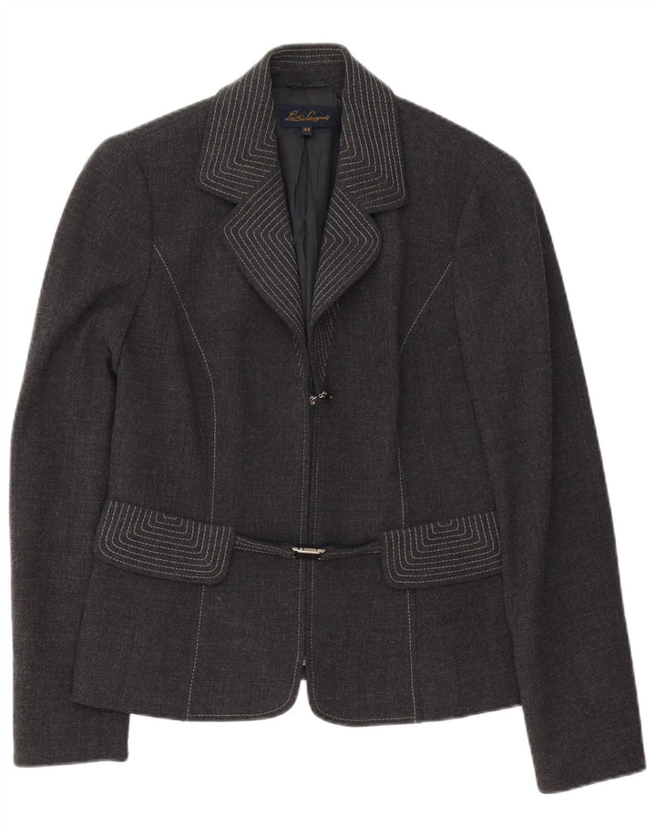 Luisa Spagnoli Blazer feminino IT 44 lã cinza médio