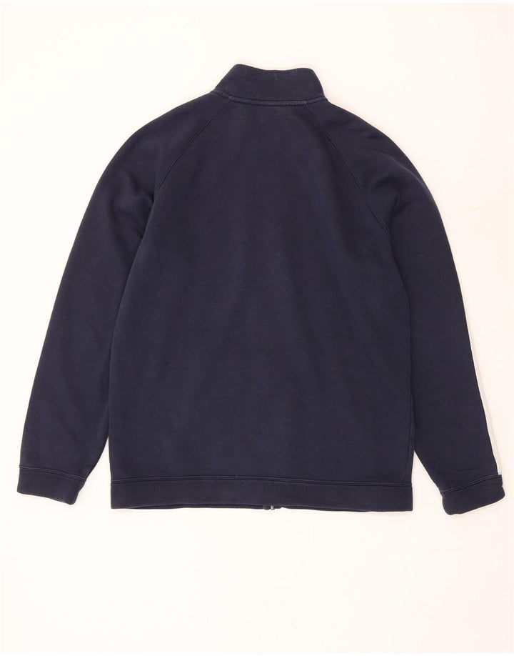 Jaqueta Nike masculina de agasalho grande azul marinho de algodão colorblock