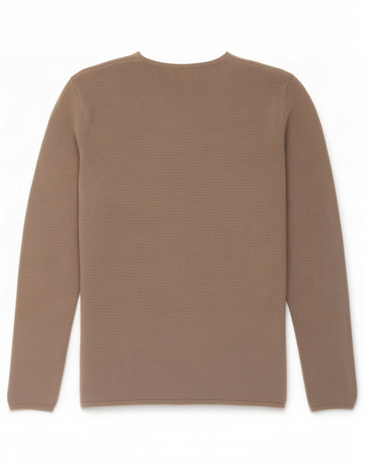Zara Suéter masculino com gola canoa grande cinza