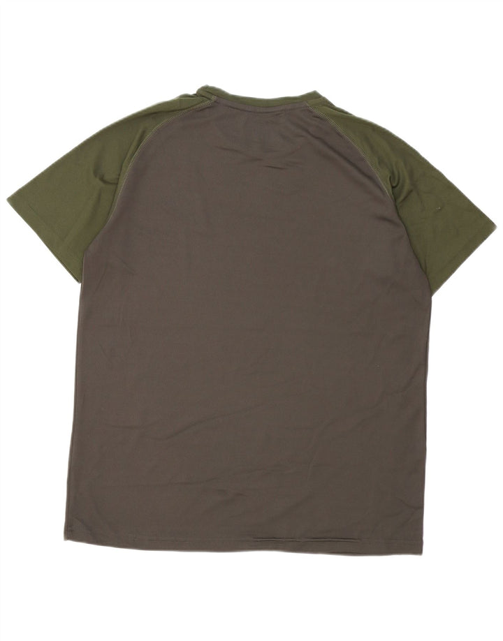 Camiseta masculina Mountain Warehouse grande poliéster colorblock cinza