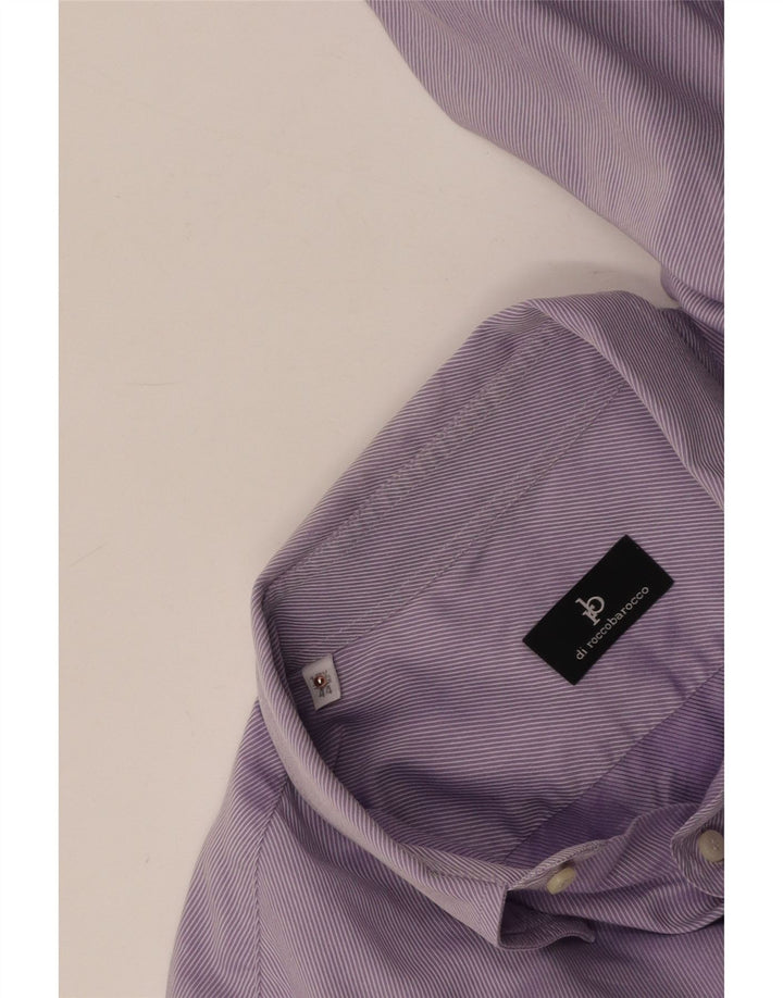 Camisa masculina ROCCOBAROCCO tamanho 44 XL roxo