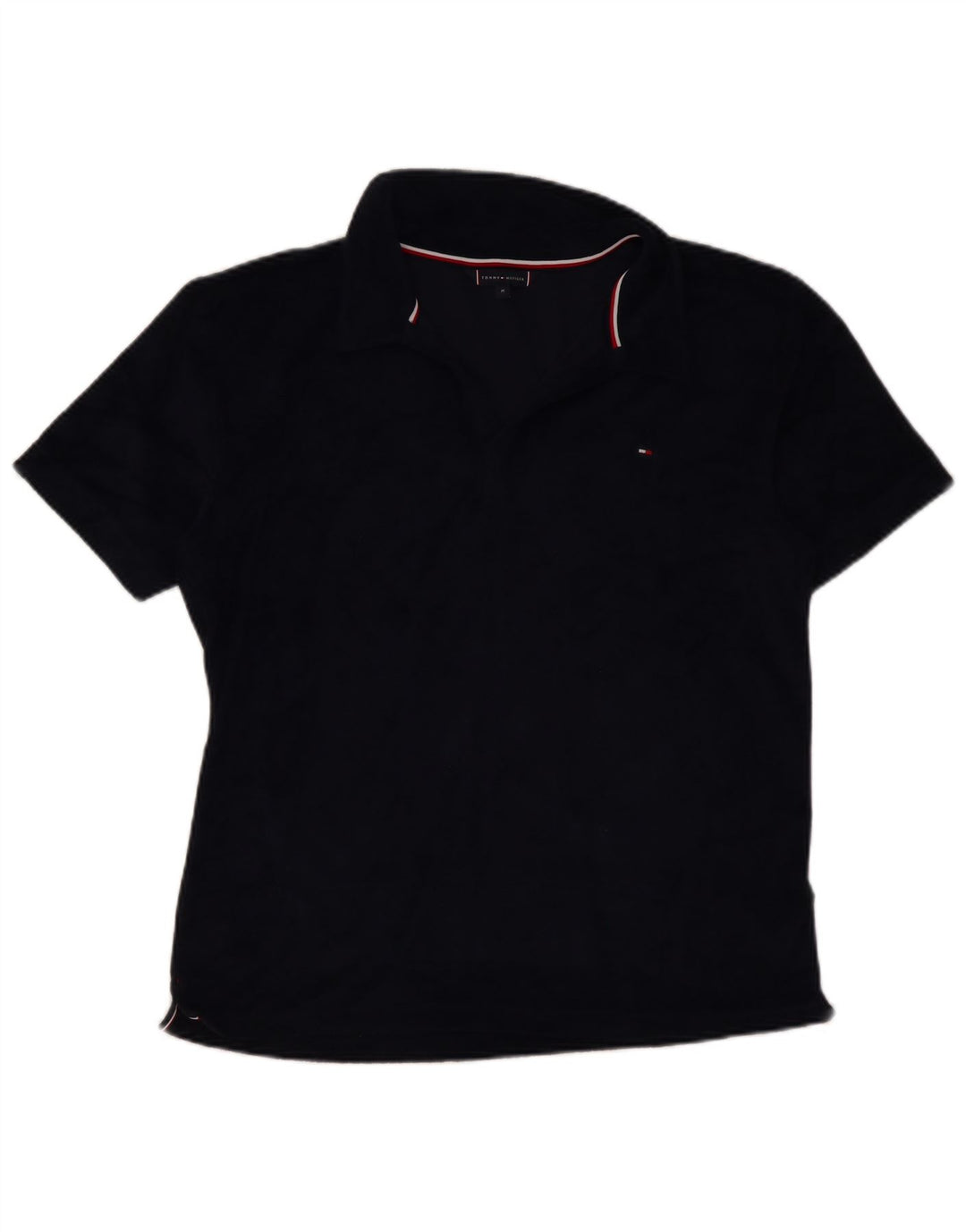 Camisa polo masculina TOMMY HILFIGER médio algodão azul marinho