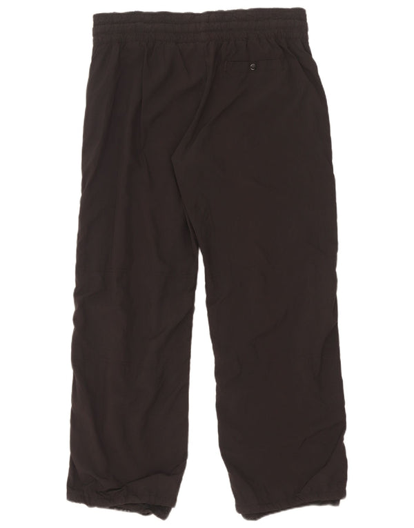 Calça de treino feminina Nike US 8/10 médio preto colorblock poliéster