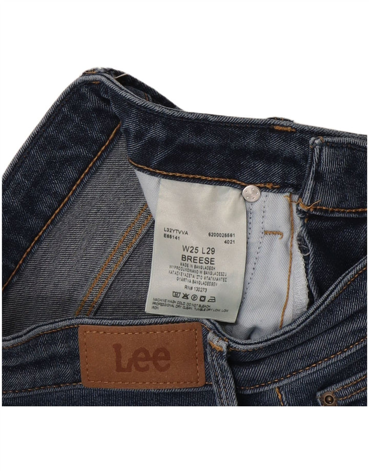 Lee Womens Breese Flared Jeans W25 L29 Azul Algodão