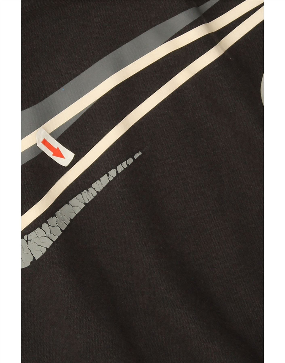 Nike masculino gráfico moletom jumper pequeno algodão preto