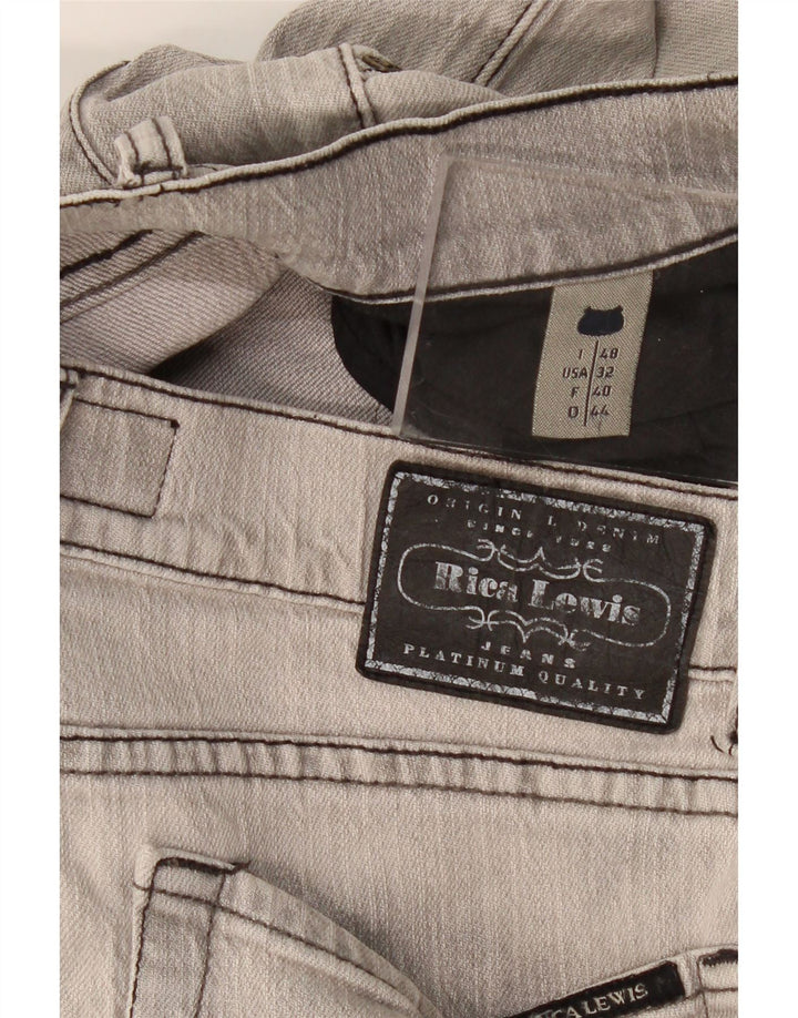Rica Lewis Masculino Bootcut Jeans IT 48 Médio W32 L33 Cinza