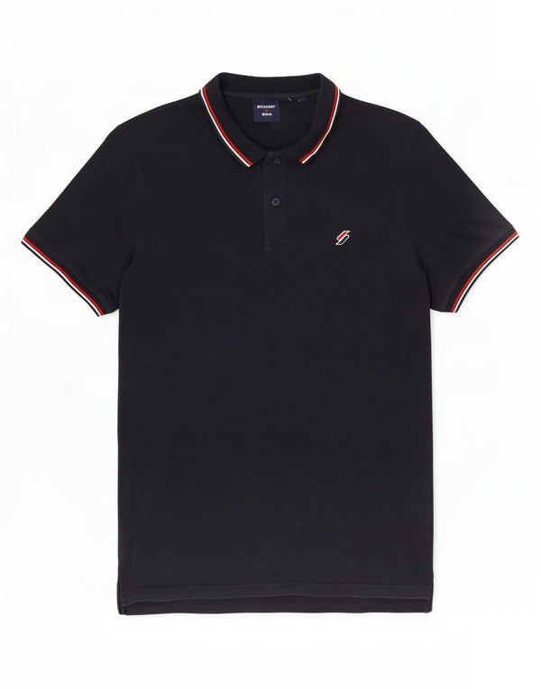 Camisa polo masculina Superdry XL azul marinho algodão