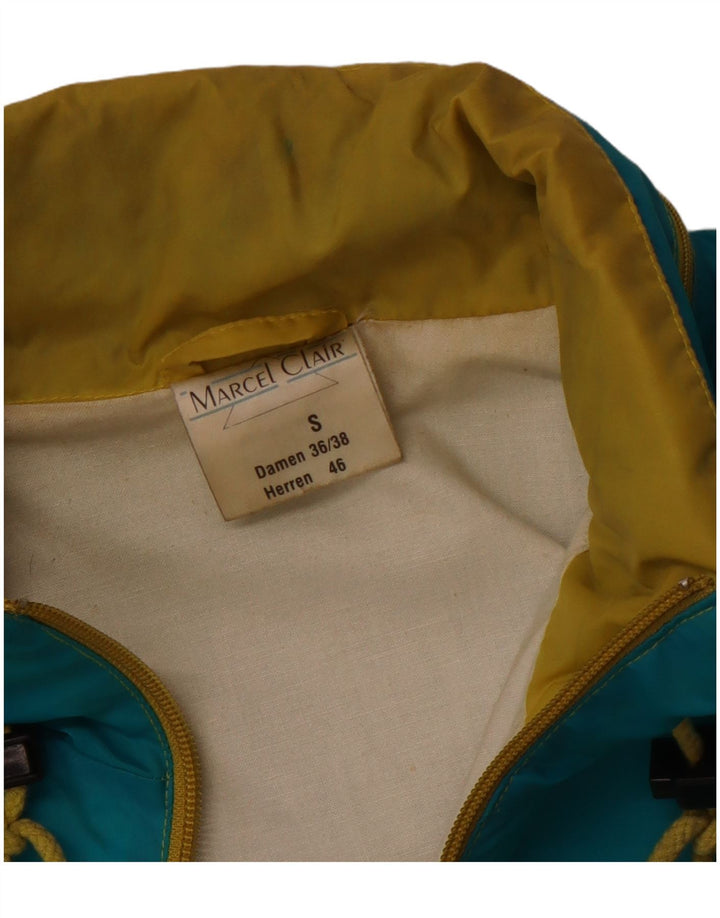 Jaqueta corta-vento masculina unissex Marcel Clair EU 46 pequena azul poliamida