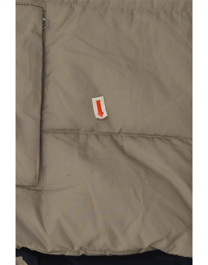 Colete acolchoado Nike Boys 10-11 anos cinza médio colorblock poliéster