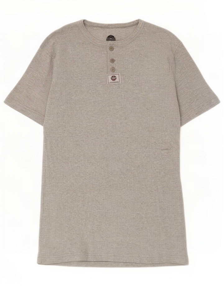 Camiseta masculina vintage grande cinza