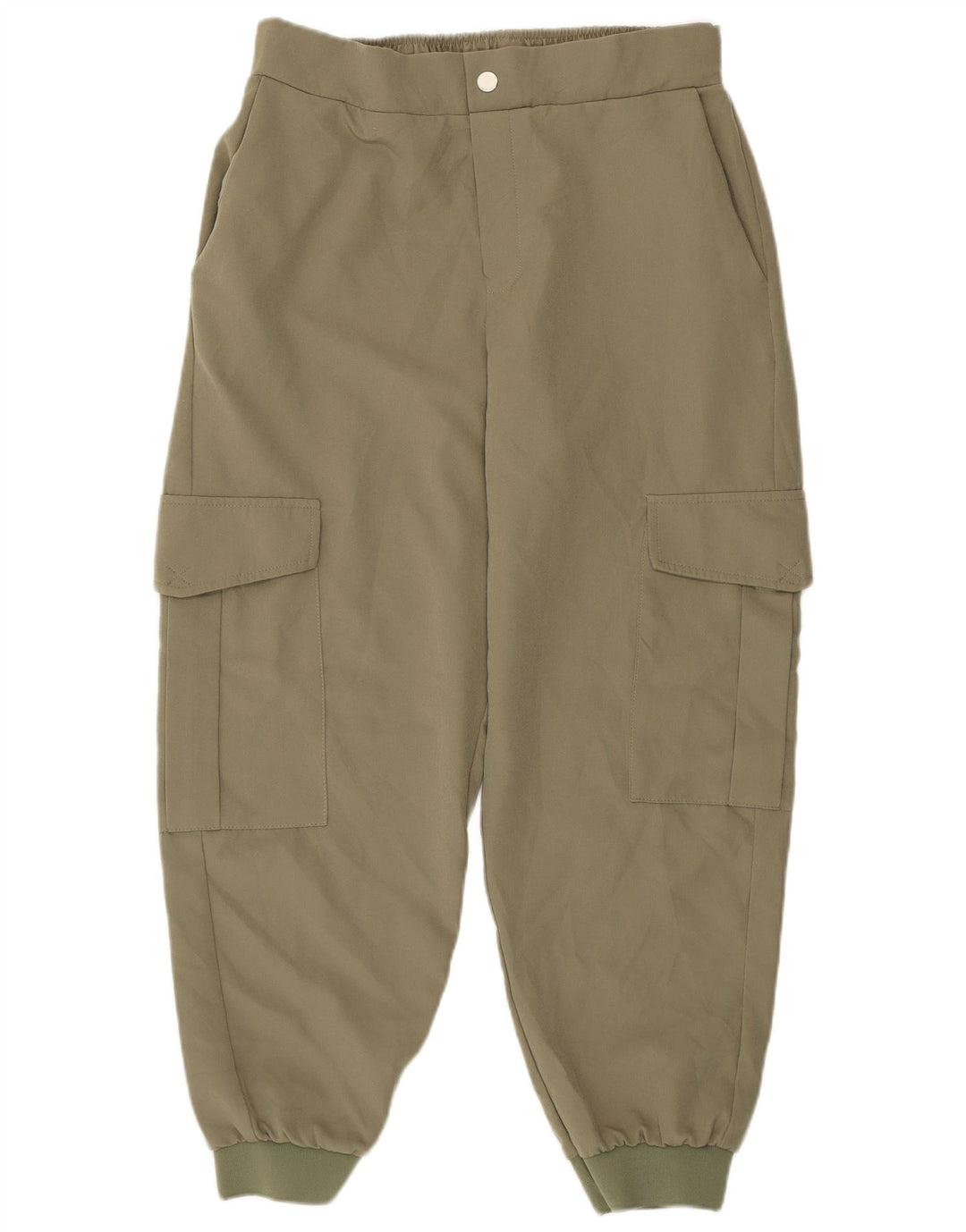Calça cargo feminina Zara Joggers grande W32 L26 cáqui