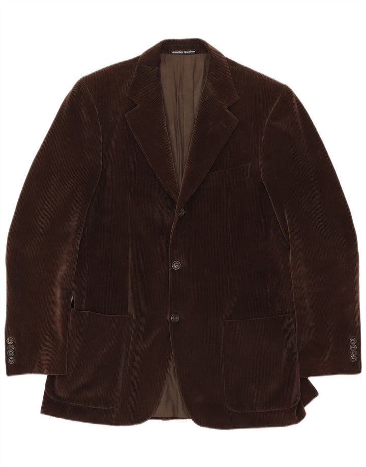 Velluto Duca Visconti Jaqueta blazer masculina de 3 botões IT 48 Médio Marrom