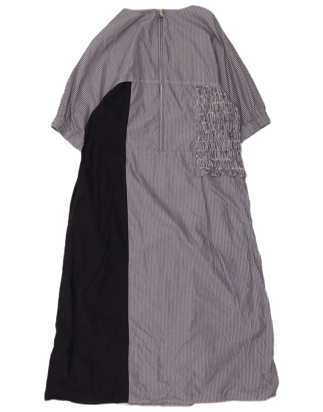 Vestido maxi feminino COS EU 44 XL azul marinho risca de giz algodão