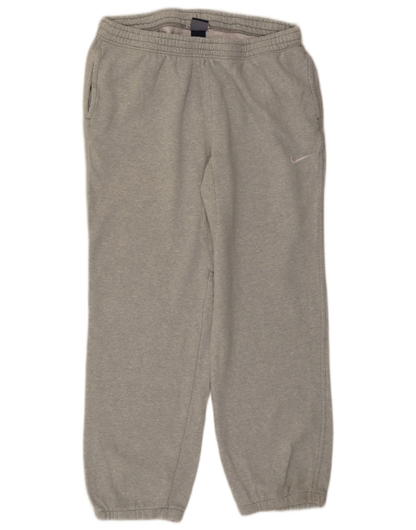 Calça de treino masculina Nike joggers grande algodão manchado cinza