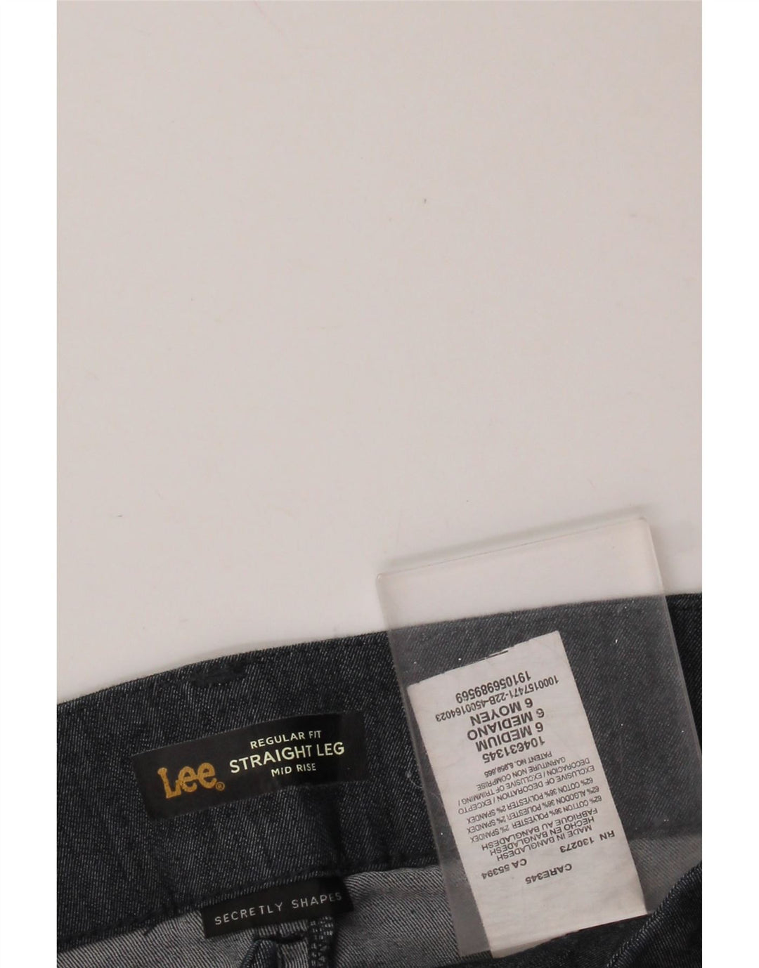 LEE Calça feminina casual de ajuste regular US 6 médio W28 L31 azul marinho
