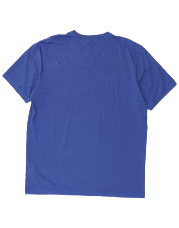 Camiseta Nike Masculina Dri Fit Graphic Top Grande Algodão Azul