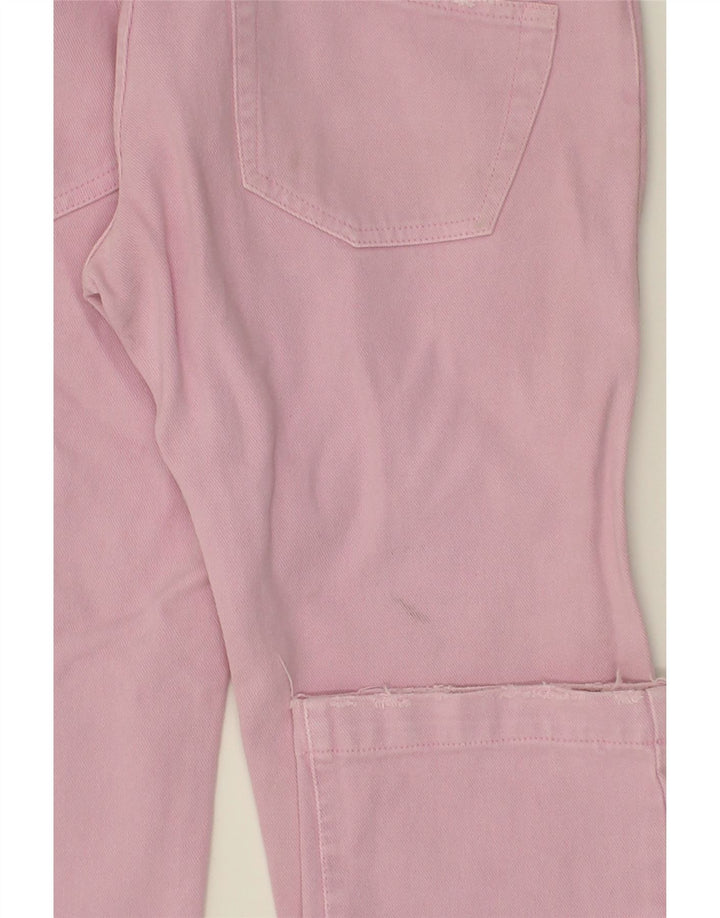 DANIELE ALESSANDRINI Womens Straight Jeans W28 L26  Pink Cotton Vintage Daniele Alessandrini and Second-Hand Daniele Alessandrini from Messina Hembry 
