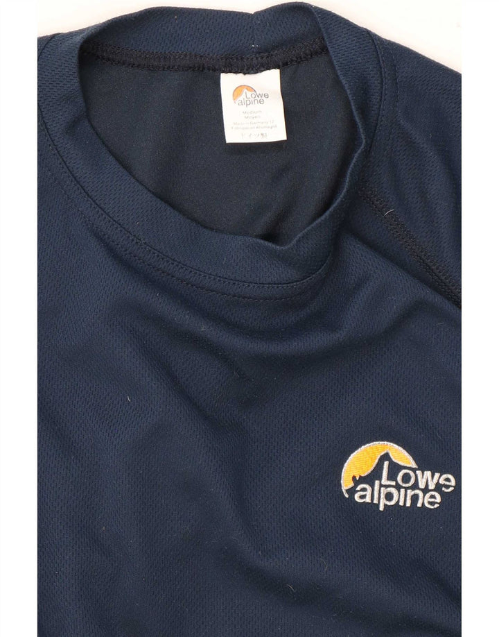 Camiseta masculina Lowe Alpine Top pequeno poliéster azul marinho