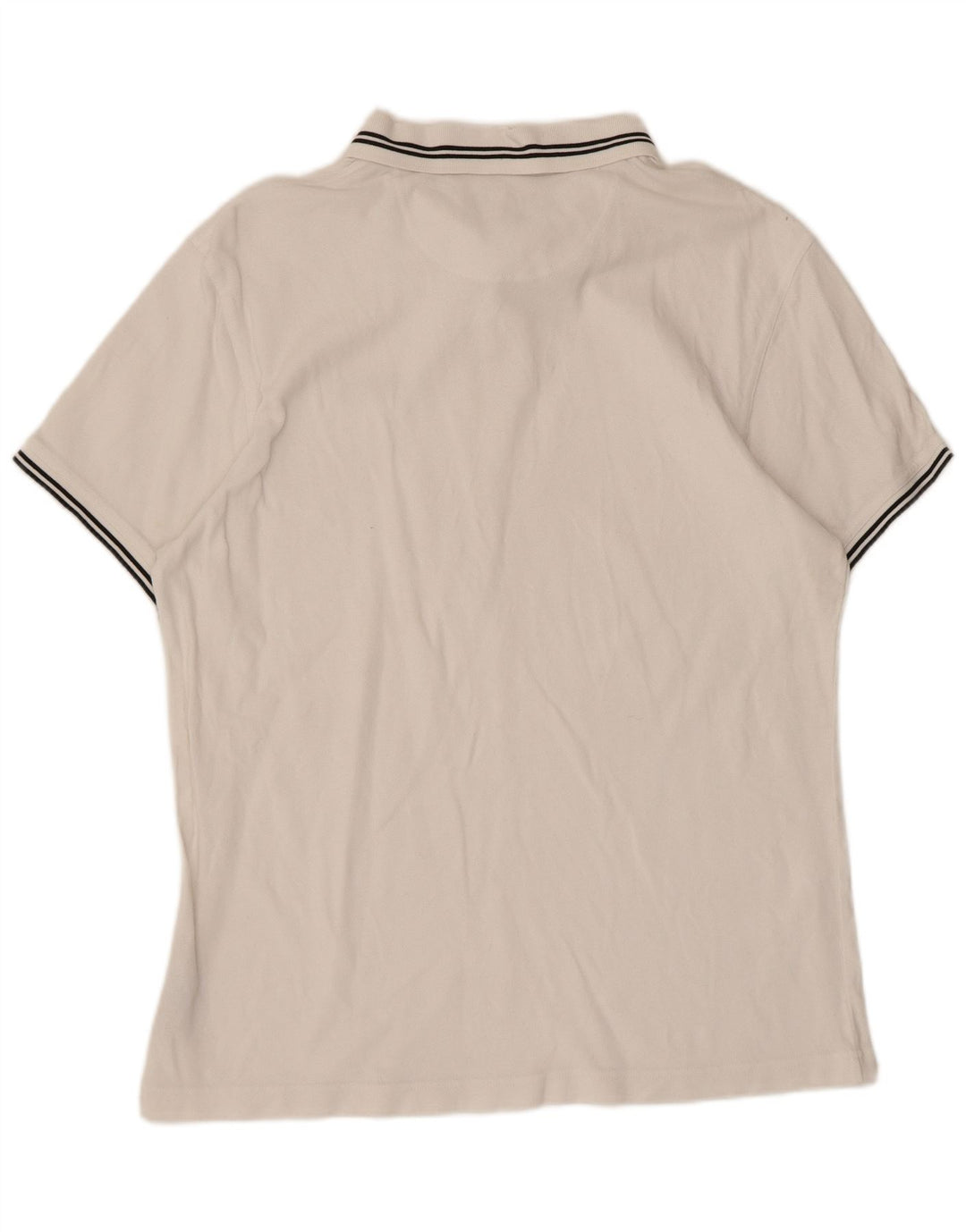 Camisa polo masculina Barbour grande algodão branco
