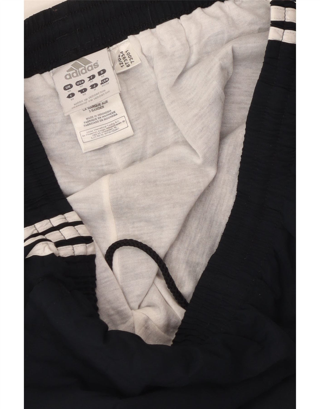 Calças de treino masculinas ADIDAS poliéster preto médio