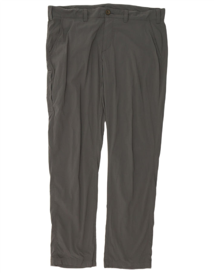 Calça cargo slim masculina EDDIE BAUER W38 L32 cinza nylon