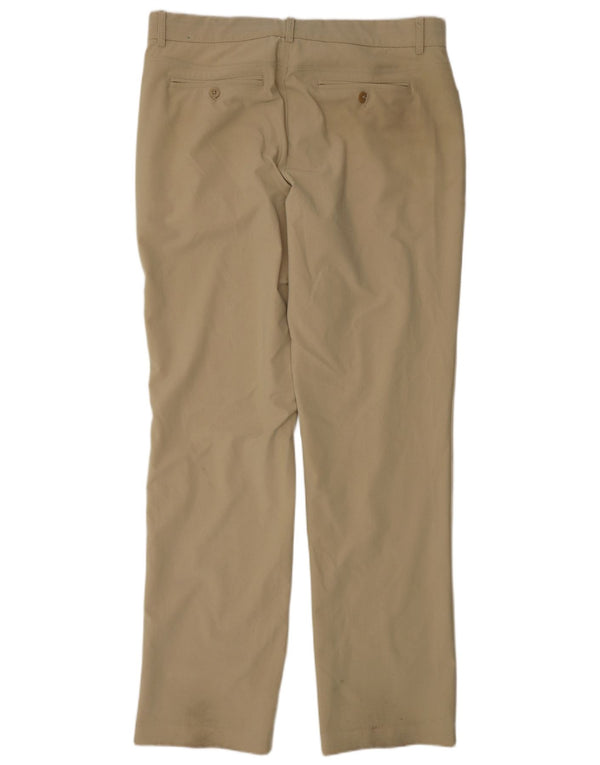 Tommy Hilfiger Masculino Golf Straight Chino Calças W36 L34 Bege Nylon