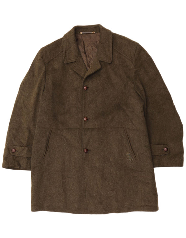 Sobretudo masculino Rehbochloden EU 52 XL lã cáqui