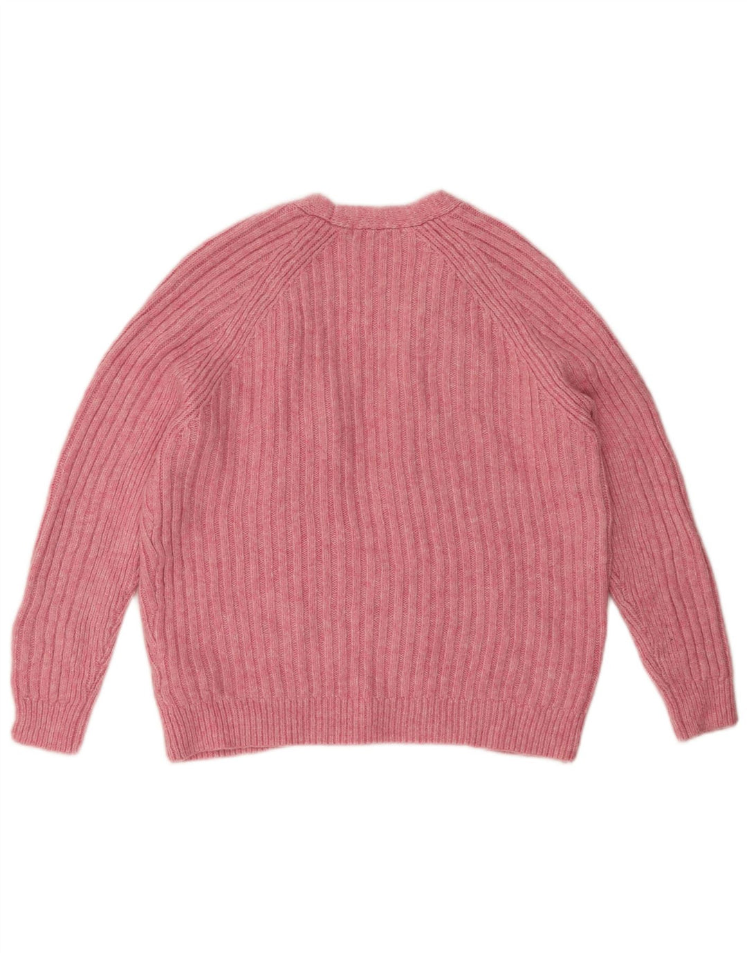 Suéter de cardigã aberto feminino Marks & Spencer Reino Unido 14 acrílico rosa médio