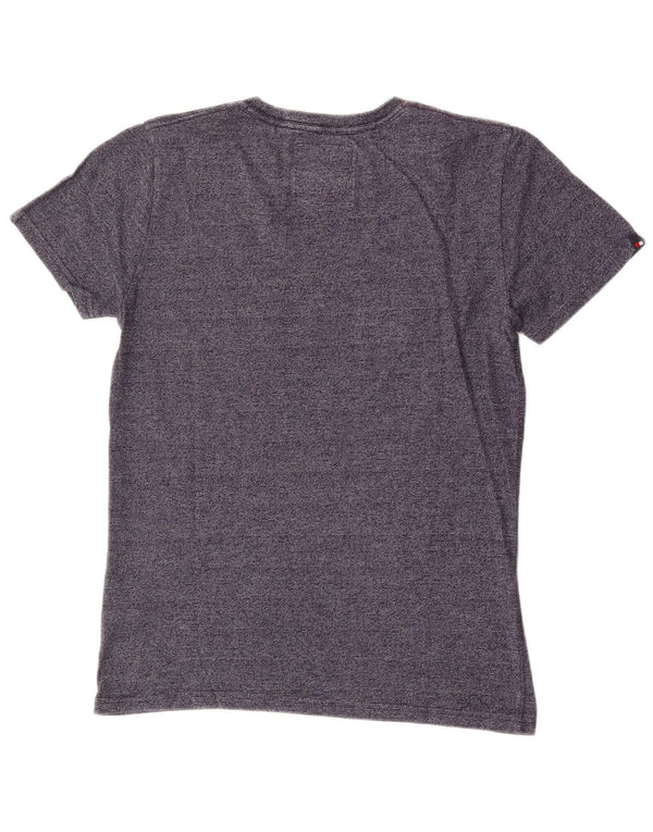 Superdry camiseta masculina gráfica top pequeno algodão azul marinho