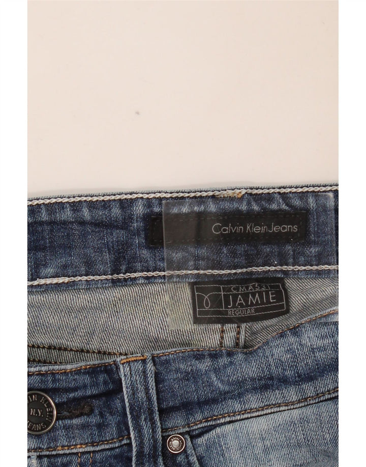 Calça Jeans Jamie Straight Feminina CALVIN KLEIN W32 L33 Azul
