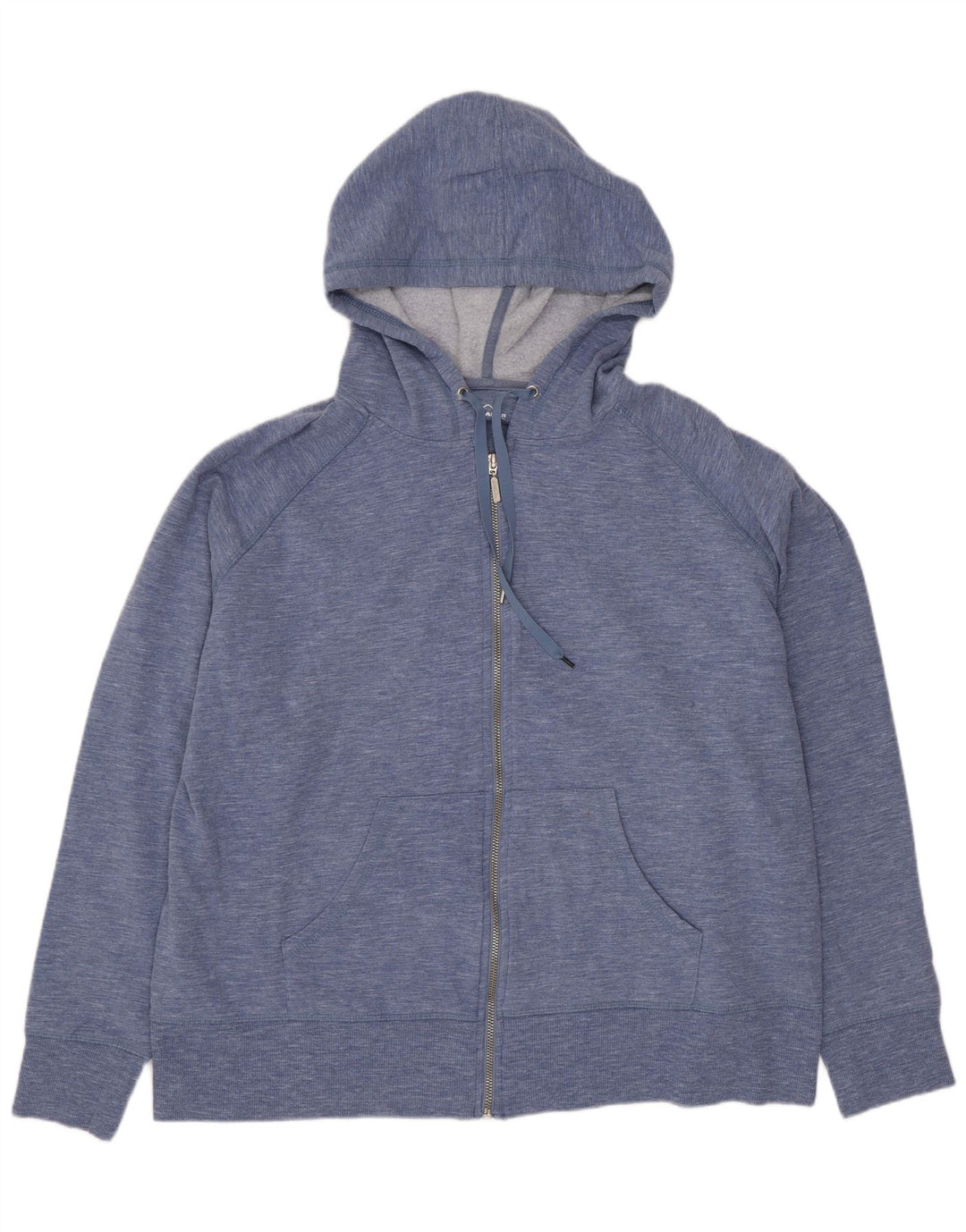 EDDIE BAUER Suéter feminino com capuz e zíper Reino Unido 20 2XL algodão azul